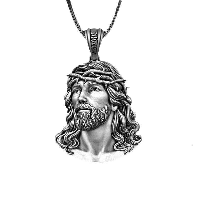 Religious Jesus Hip Hop Jewelry Pendant Fashion Gift Necklace