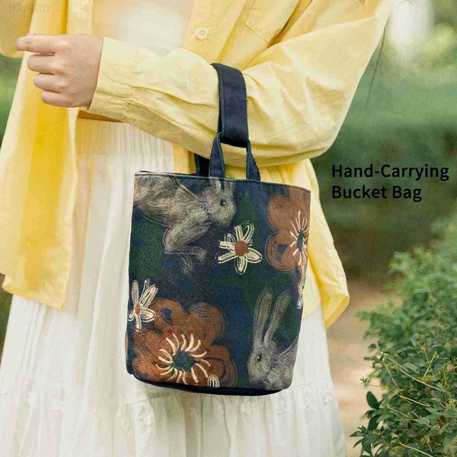 Hobo Tote Bag Canvas Tote Handbags Bucket Bag Purses for Women Trendy Shoulder Bag Canvas Handbag satchel Spring Z251017