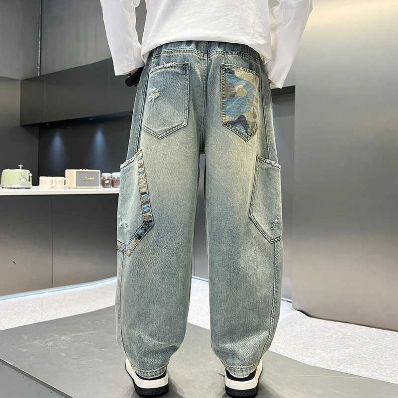 2025 Spring and Autumn Straight Jeans Side Pockets Versatile Loose High Quality Fashion Street StyleT251017