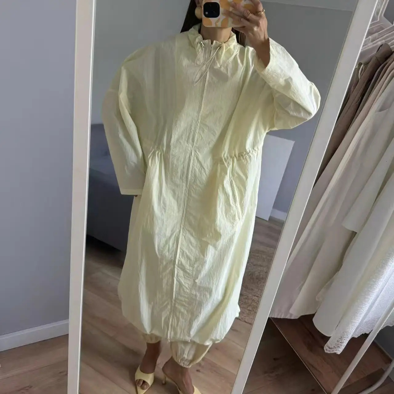 2025 Women Fashion Fall Autumn trench coat Female outerwear blue Khaki 251013