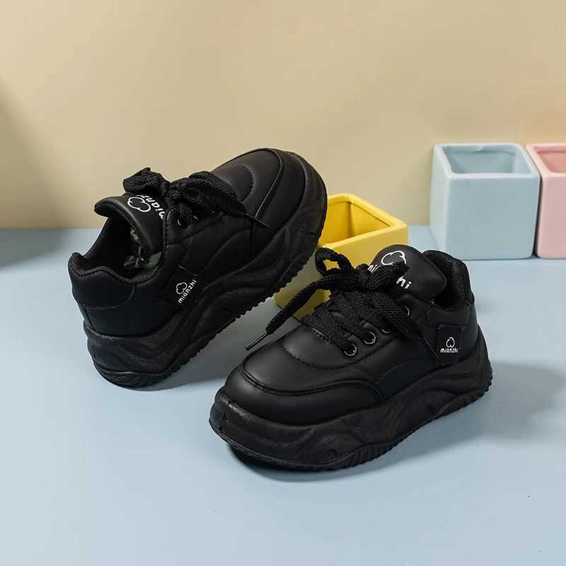 2025 AutumnWinter New Childrens Cotton Shoes Bread Shoes Fleece Thick Bottom Warm Sports Shoes Casual Shoes Skate Kids ShoesT251017