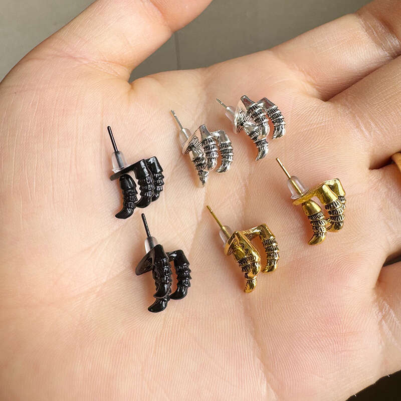 New Halloween Skull Hand Bone Fashion Gothic Dark Style Earrings