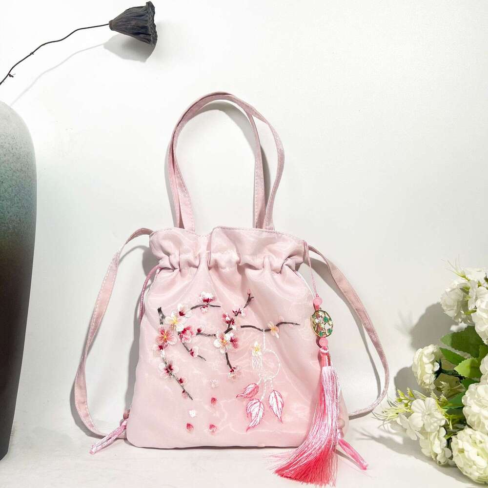Spring Scenic Area Suzhou Embroidery National Hanfu Matching Handbag TikTok Ancient Style Crossbody Casual Versatile Artistic Small Bag