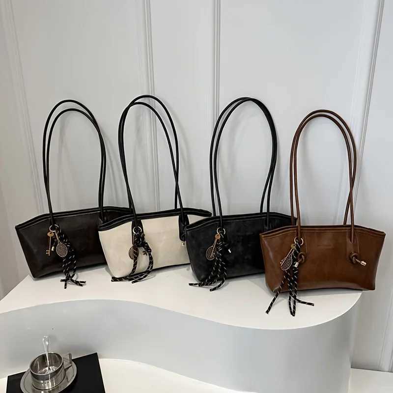 Chic Soft Leather Handbag Shoder Bag Black White Brown Coffee Cvertible Tote Bags for Wen Work Travel ryday Use1 D251017