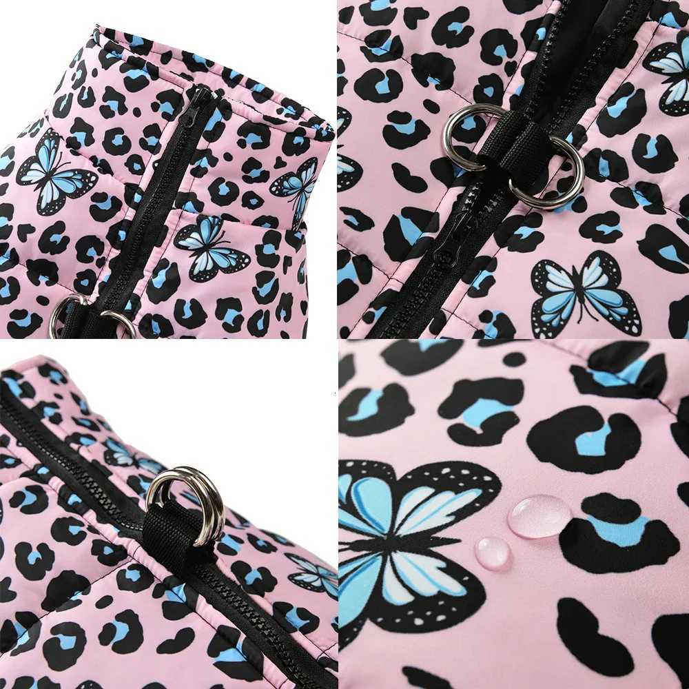 Pet Dog Coat For Small Medium Dogs Cats Winter Warm Fleece Puppy Clothing Print Jacket With Dring Schnauzer Bulldog Pug CostumeW251017