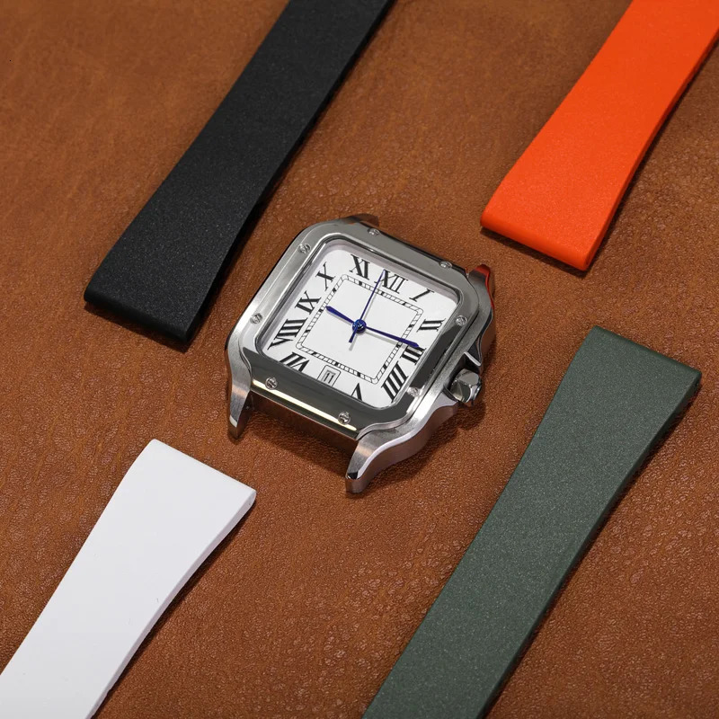 Fluoro Rubber Watch Band CTS FKM Strap 18 19 20 21 22mm Cut to Size Fast Release Adjustable Universal Bracelet for Men Women 251016