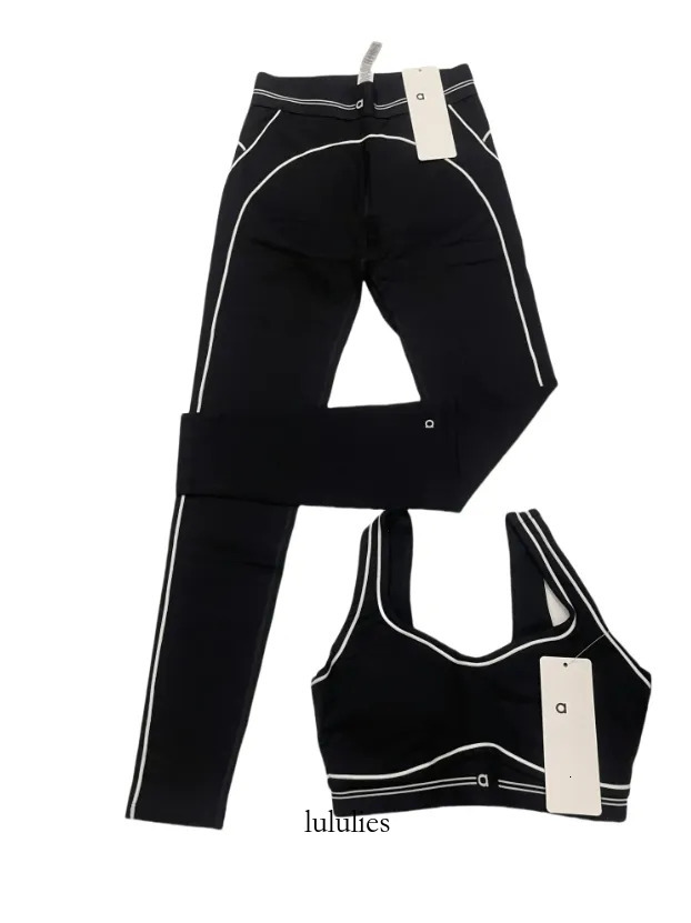 Womens Gym Sports Bra Fashion High Waist Hip Bra+Legging Tights Breathable Yoga Fiess Running Set Aloliness Women Clothes Sets C60