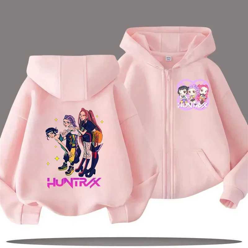 Zip Up Sweatshirts Kpop Demon Hunters Hoodie Children Clothes Kid Girls Boys Sweatshirt Sajaboys Zipper Hoody Baby Casual Tops C251017