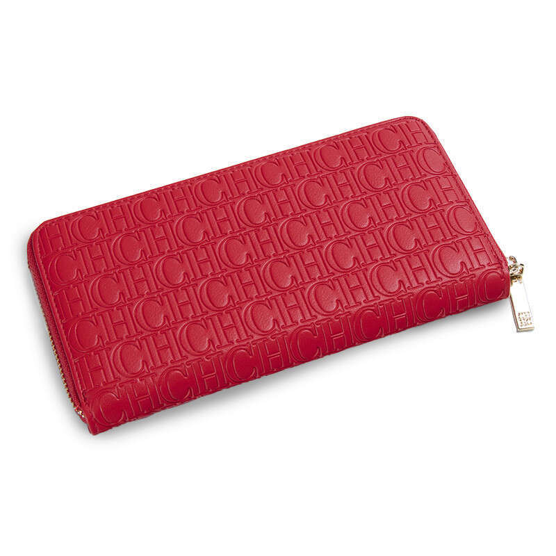 CHHC Small Simple Design Letter Embossing Women's Coin Purse Luxurious Portable Wallet