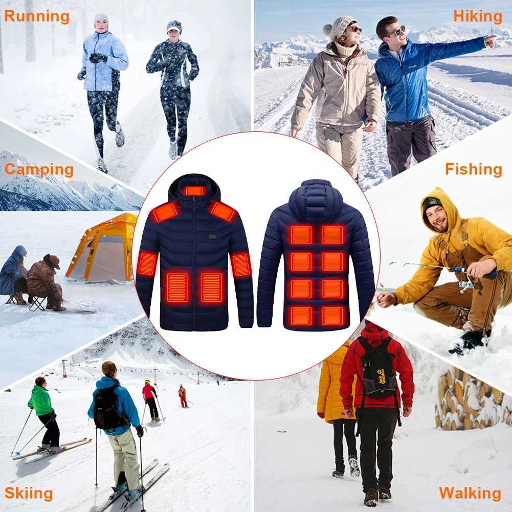 15 Heating Areas Vest USB Charging Electric Heated Vest 3Gear Temperature Washable Winter Thermal Jacket for Men and Women H251017