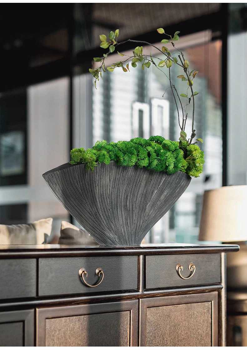 Nordic Modern Big Vase Nordic Flower Vase Home Decoration Salon Maison Creative Vases Plant Crafts Home Accessories Gift Ideas C251017