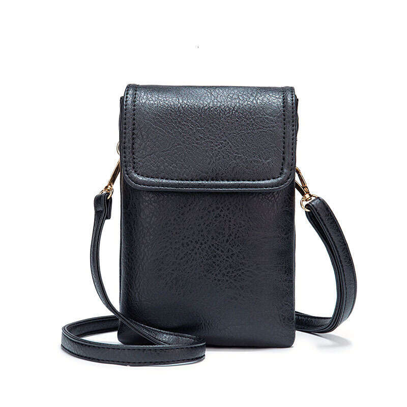 Guangzhou Women's Leather Crossbody Textured Small Phone Bag Wallet Adjustable Shoulder Strap