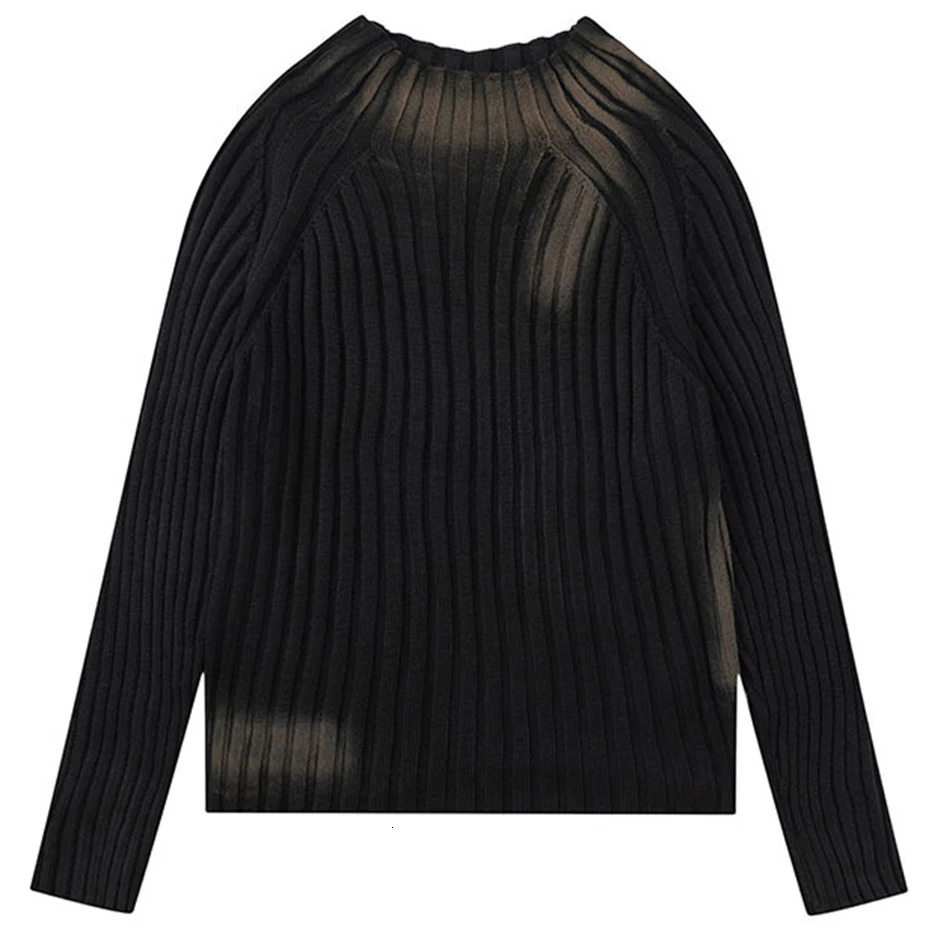 Tie Dye Y2K Sweaters Harajuku Hip Hop Streetwear Knitted Pullover Sweater Unisex Casual Slim Sweater Jumper Knitwear 251017