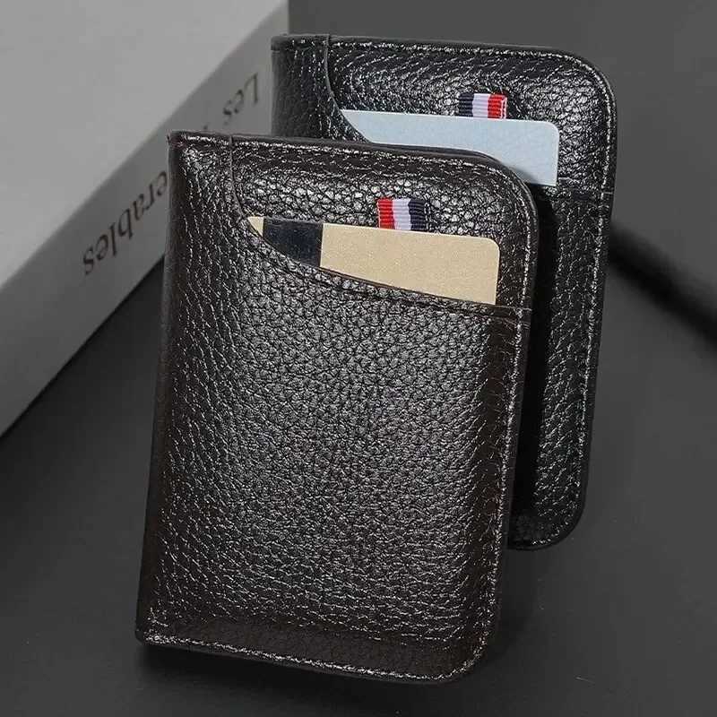 Portable Super Slim Soft Wallet for Men PU Leather Mini ID Credit Card Wallet Purse Card Holders Wallet Thin Small Short WalletsW251017