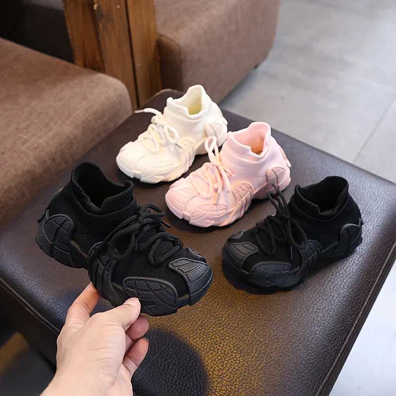 Kid Shoes Sneakers Fashion Knit Luxury Designer High Top Children Shoes Comfortable Casual Running Sports Tennis Shoes Boy GirlsT251017