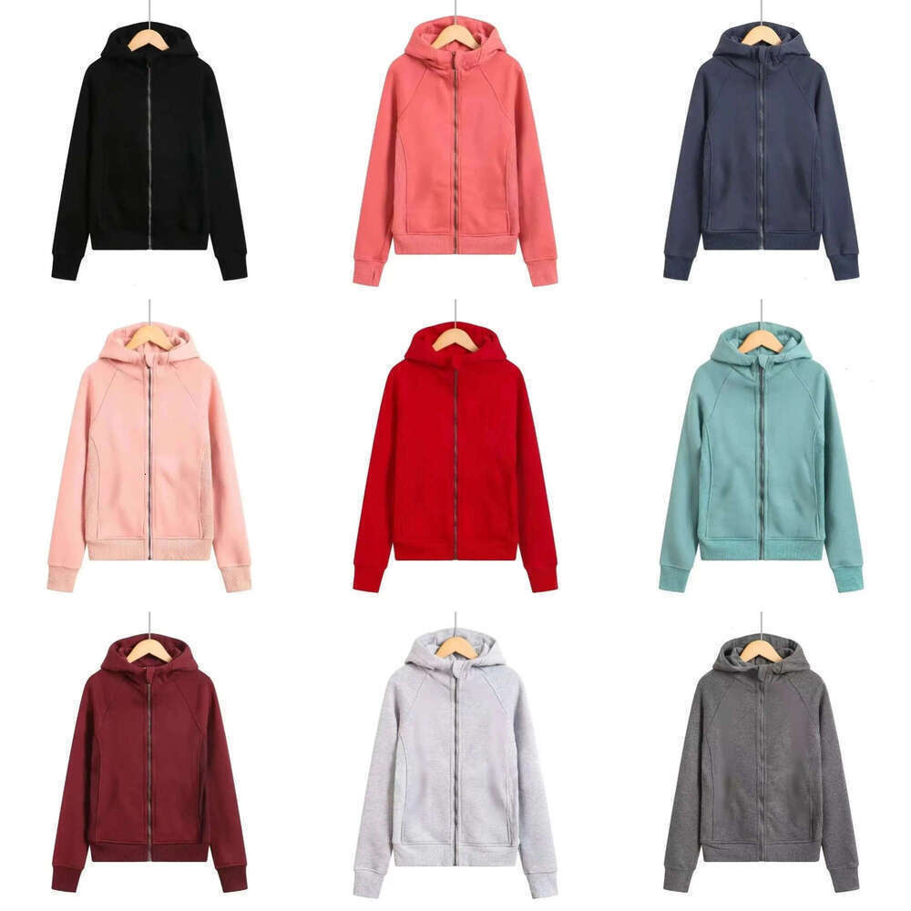 Breathable yogas scuba hoodie luluity lemonism jacket Scuba Hoodie Jacket Designer Sweater luluity lemonism Workout designer Sport Coat sets Sweatshirt gym set