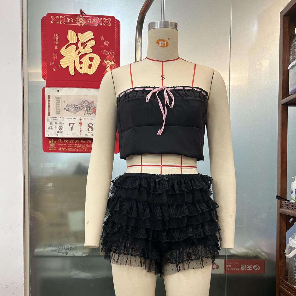 Sexy Beach Hot Ruffled Wave Solid Color Lolita Low Waist Shorts Skirt Pants B5