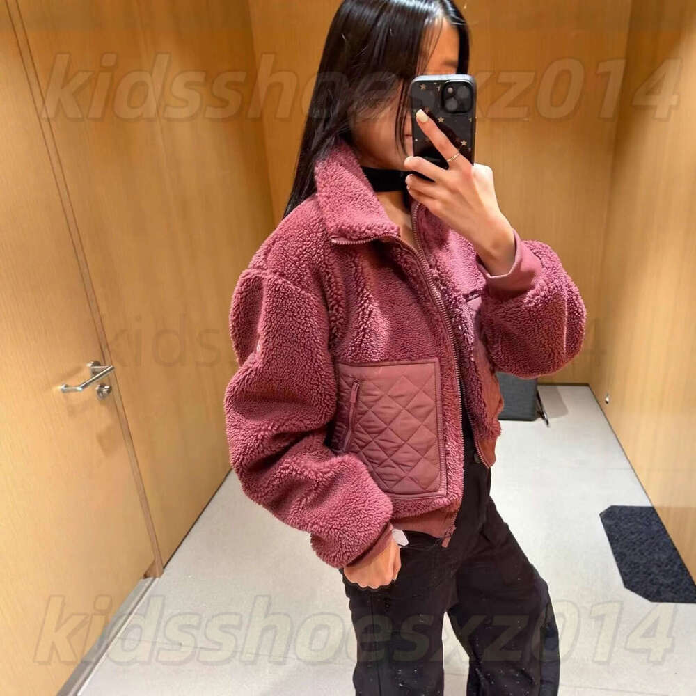 Designer Hoodie Alosets Woman Clothe Coat Alosets Autumn Winter Lamb Wool Short Jacket Women's Coat Thick Warm Sports Casual Stand Collar Childrens Clothes