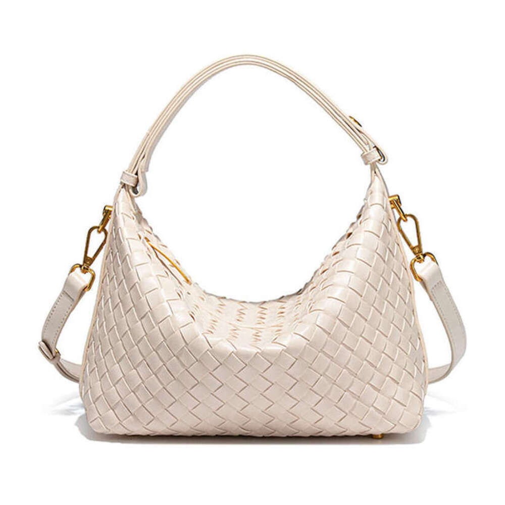 New Hand-Woven Handheld Lunch Box for Women, Commuting Casual Versatile Single Shoulder Crossbody Bento Bag