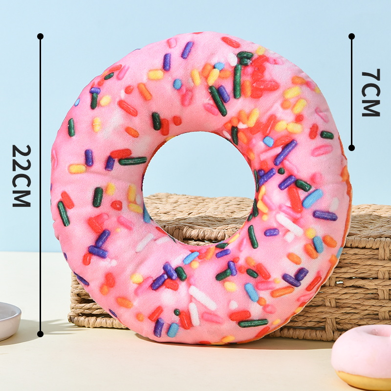 Dog Toy Sounding Pizza Ringing Paper Plush Pet Chai Dog Golden Hair Cute Companion Training corgi Molar