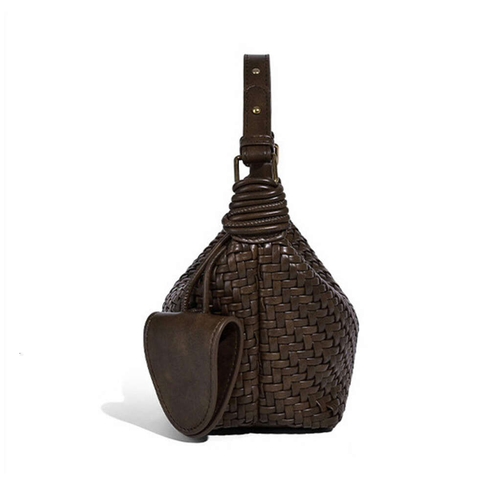 2025 New High-end Hand-woven Lunch Box Fashionable Single Shoulder Crossbody Handheld Bento Bag