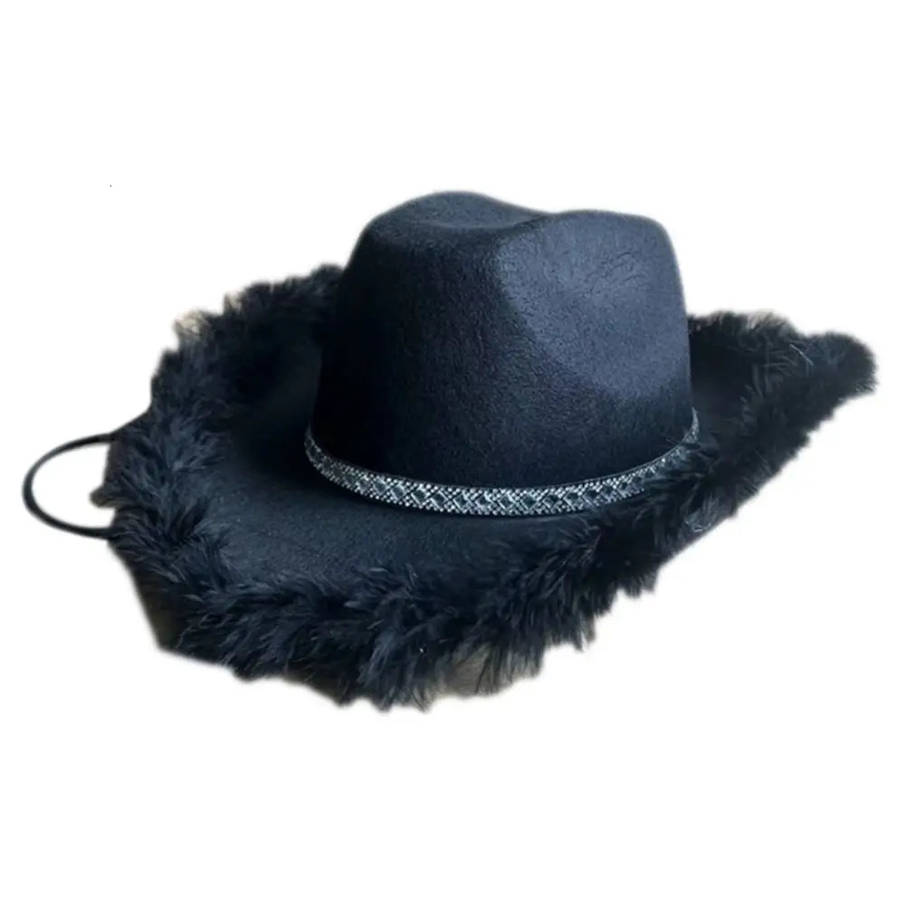 Women Funny Performance Costume Party Cosplay Cowboy Hat Bachelorette Party Hat Cowgirl Hat Sequin Cowgirl Hats 251015