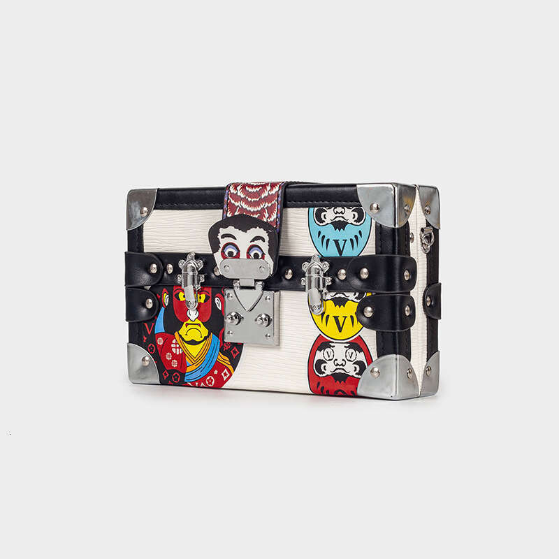 High-end Crossbody for Women, New Single Shoulder Box Trendy Brand Women's Bag, Unique Graffiti Versatile Small Square Bag