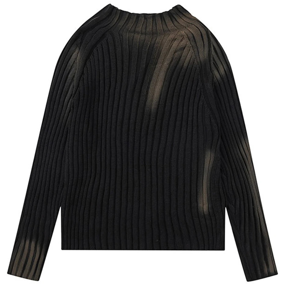 Tie Dye Y2K Sweaters Harajuku Hip Hop Streetwear Knitted Pullover Sweater Unisex Casual Slim Sweater Jumper Knitwear 251017