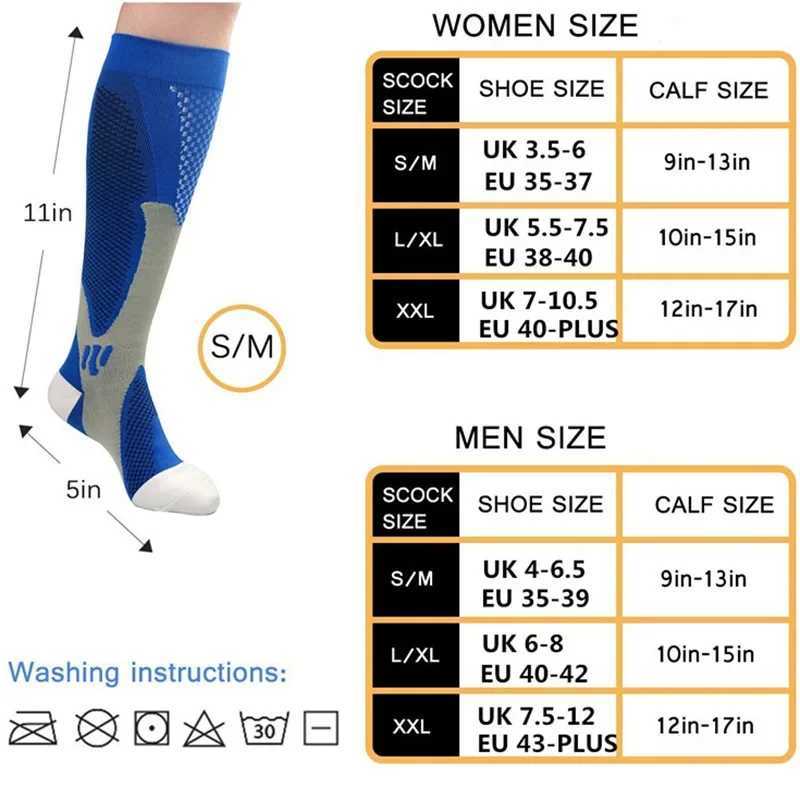 Mens and Womens Compression Athletic Socks Varicose Veins Football Football Socks Sports Running 30 MmHg 1 Pairs C251017