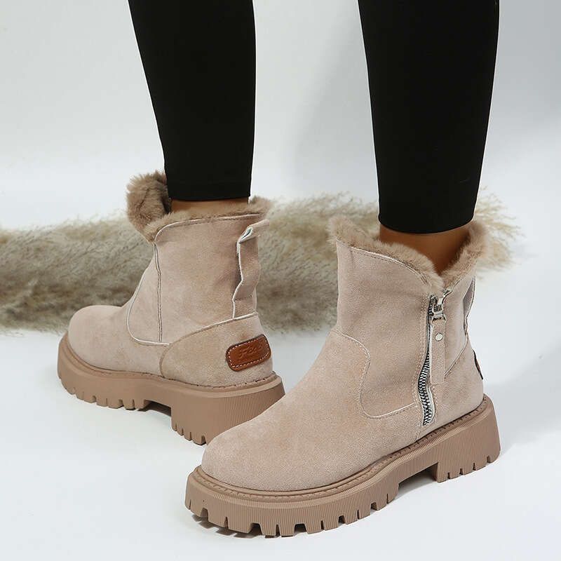 Women's Shoes Snow Women Winter New Veet Warm Cotton Shoes Large Size Women's Boots
