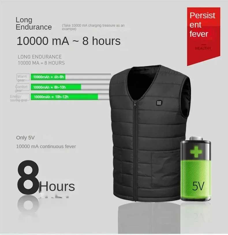 16 Areas Heated Vest Men Jacket Heated Clothes Winter Women Electric Usb Heater Waterproof Men Thermal Vest Body Warmer Coat H251017