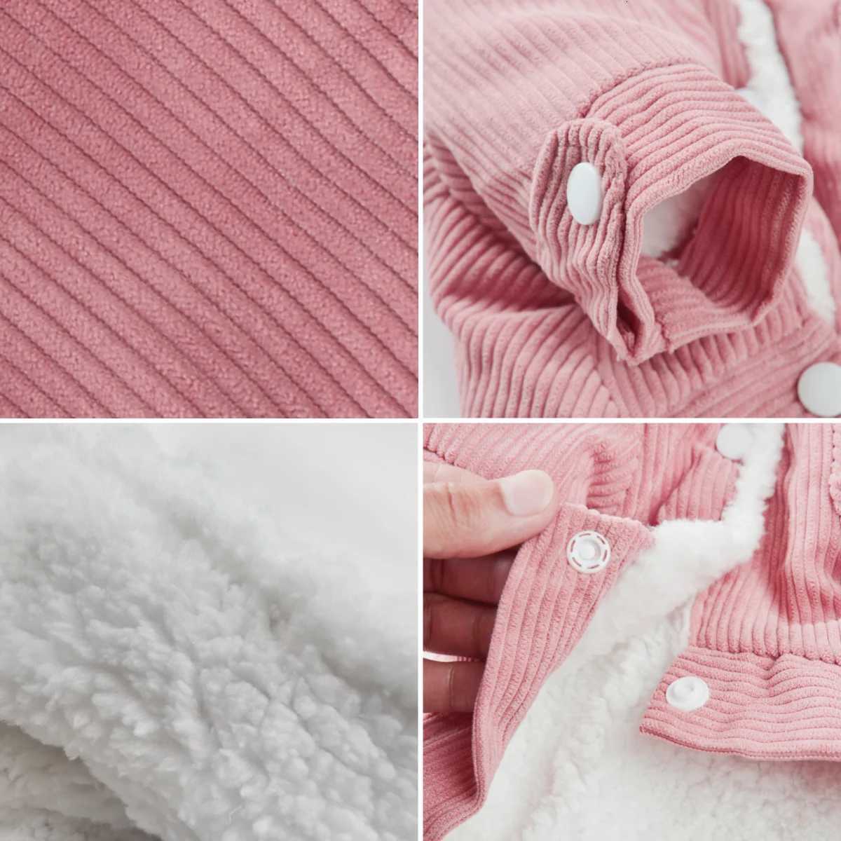 Fleece Warm Pet Parka For Winter Corduroy Plush Dog Jacket For Small Medium Dogs Cats Soft Thicken Pets Clothes Schnauzer CoatW251017