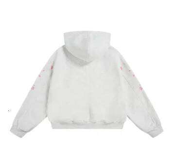 American Design Cherry Blossom Embroidery Hooded Sweatshirt Loose Casual Fashion Autumn/Winter Versatile Couple Pullover Top