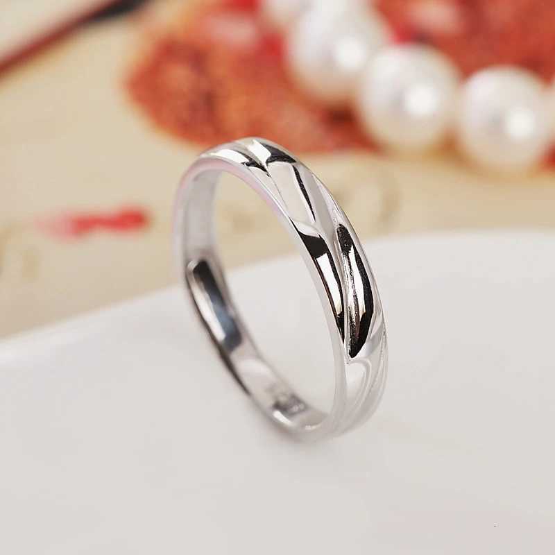 Fashion Genuine 100 925 Sterling Silver Ring for Women Men Engagement Zircon Couple Rings Wedding Band Jewelry Gift For LoversW251017