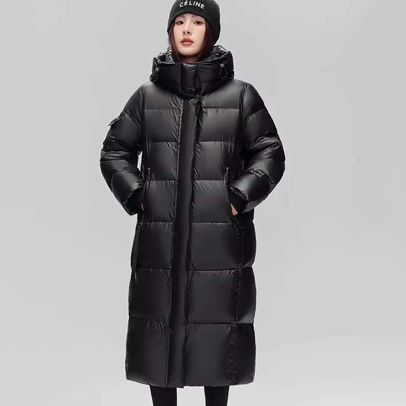 HighQuality Women Overcoat Casual SolidColor Women Down Jacket 2025 Winter New Style White Duck Down Womens Down Jacket H408 W251016