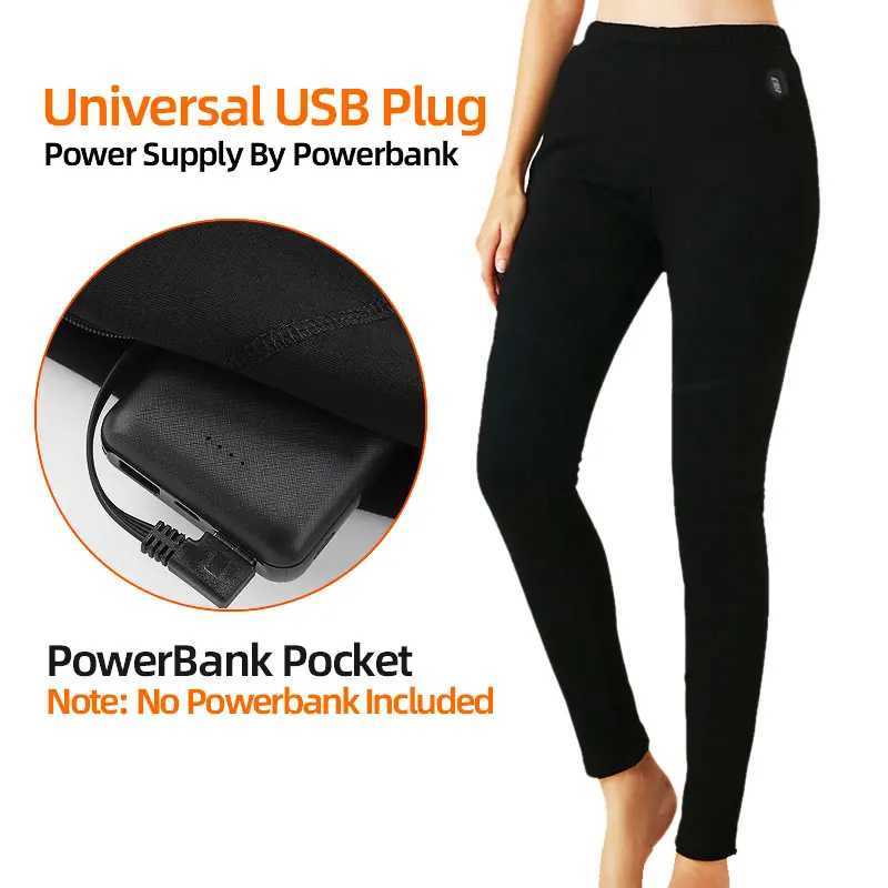 Winter Heated Pants Men Usb Electric Pants Heating Women Plus Velvet Rechargeable Thermal Heating Trousers Warm Clothes Skiing H251017