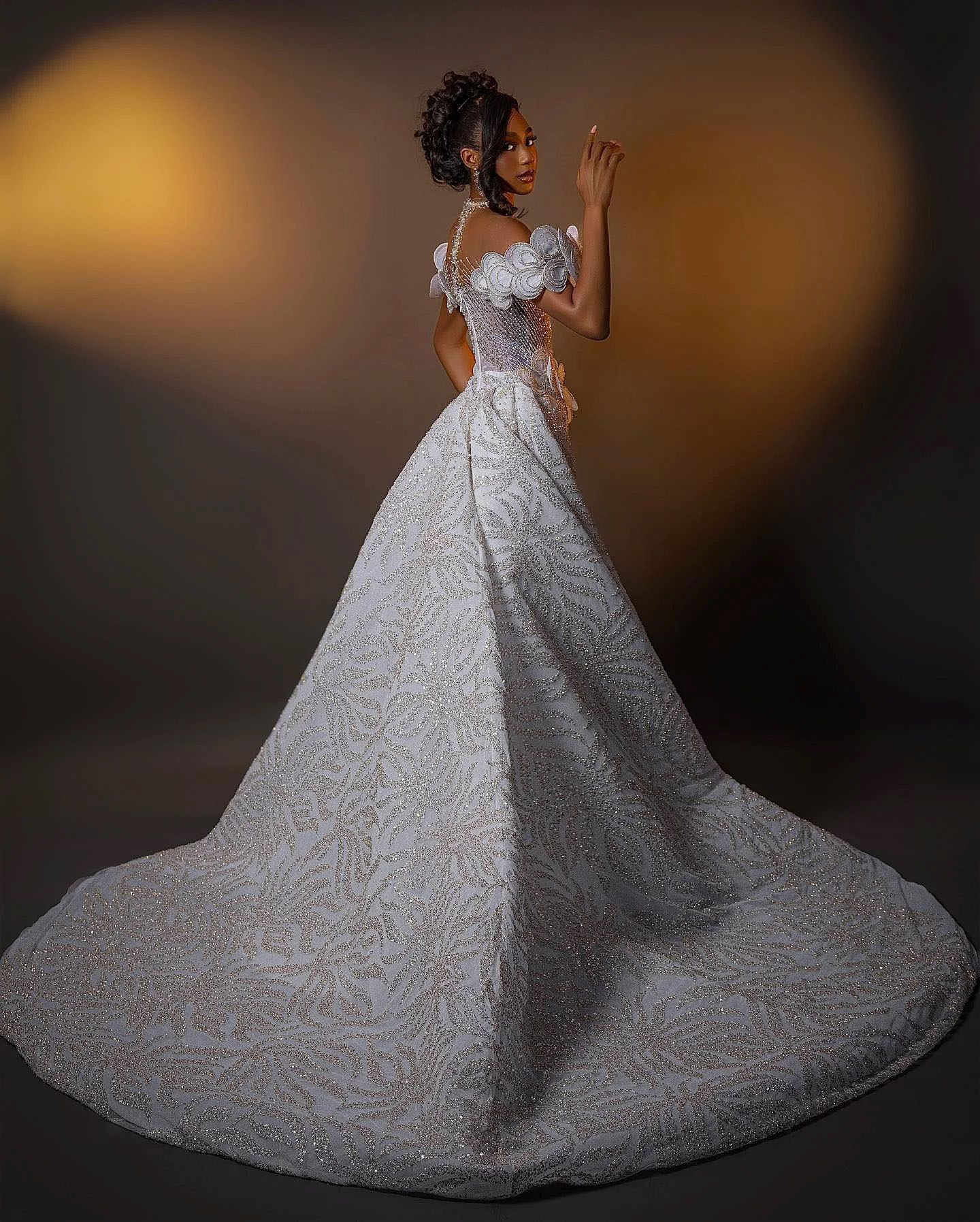 Gorgeous Pearl Beaded Mermaid Wedding Dress Couture Crystal Stones Celebrity Women Wedding Dresses Customized Robe de Soiree