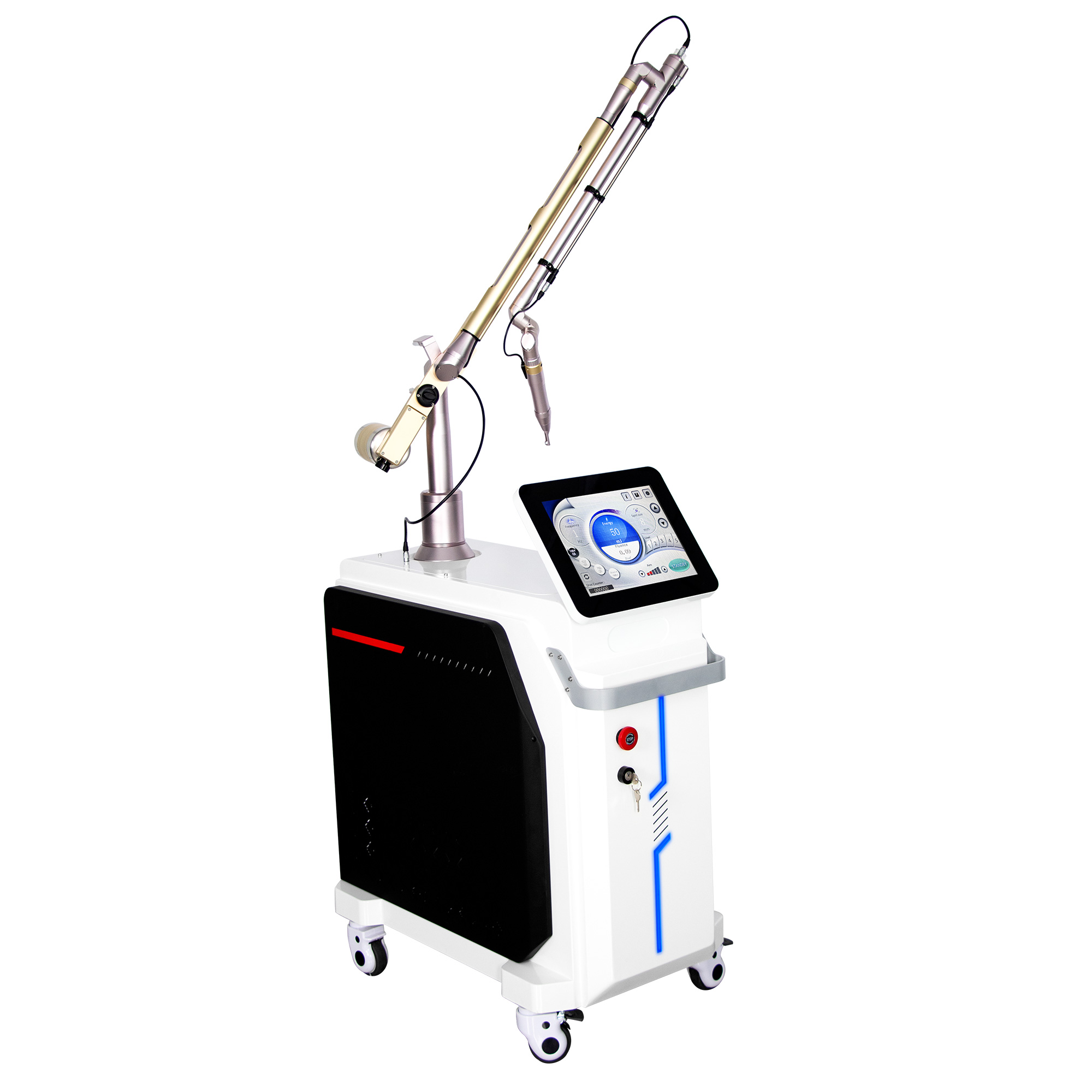 Picosecond Laser Machine For Tattoo Removal Skin Rejuvenation Freckle Pigmentation Reduction Professional Cosmetic Laser Equipment For Salon