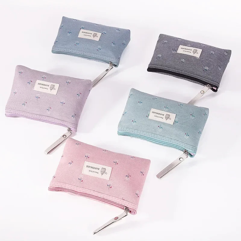 Women Small Floral Cosmetic Makeup Bag Travel Neceser Storage Organizer Zipper Toiletry Wash Make Up Bags Purse Pouch 251011