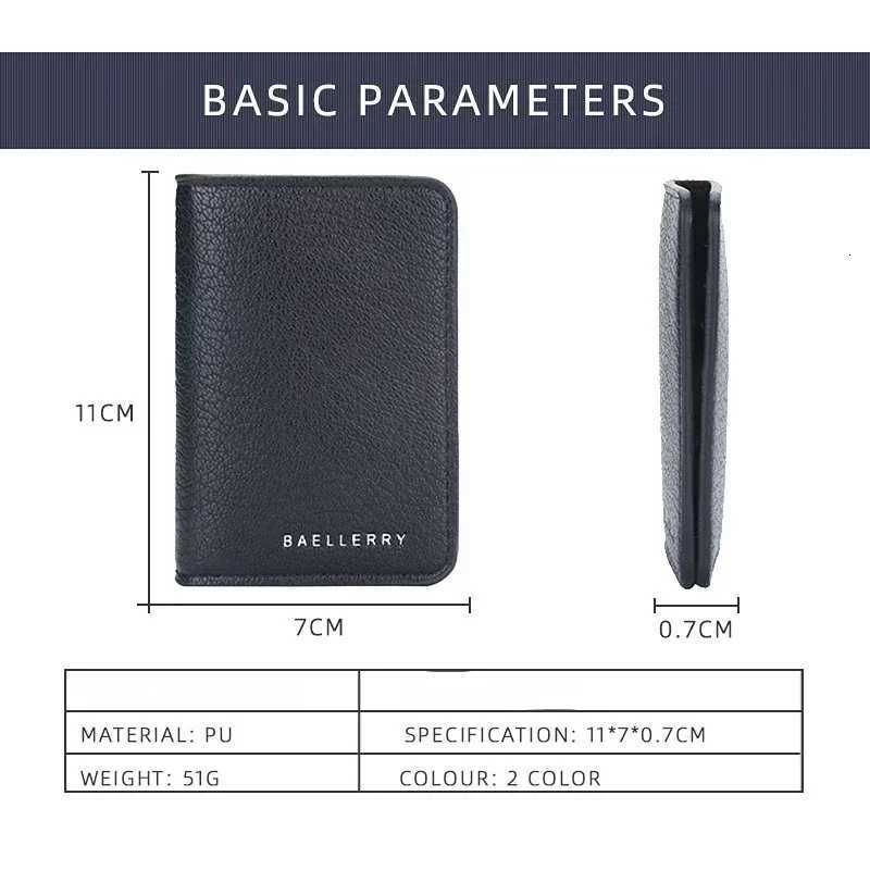 Multicard Slot Solid Color Portable Leather Card Case Universal Bank Card Credit Cards ID Card Holder Travel Purse OrganizerW251017