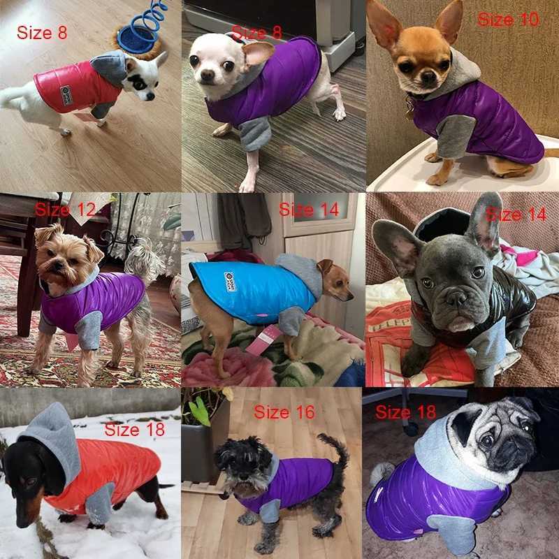 Fleece Hoodies For Small Medium Dogs Soft Warm Winter Dog Jacket Chihuahua Pug Bulldog Clothes Cats Coat Pets OutfitsW251017