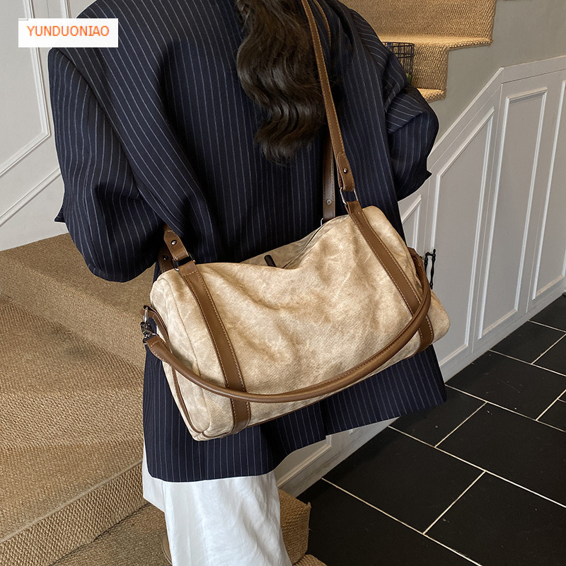 Autumn and winter new designer bag Boston bag large capacity women's shoulder bag fashion trend women's crossbody bag luxury handbag