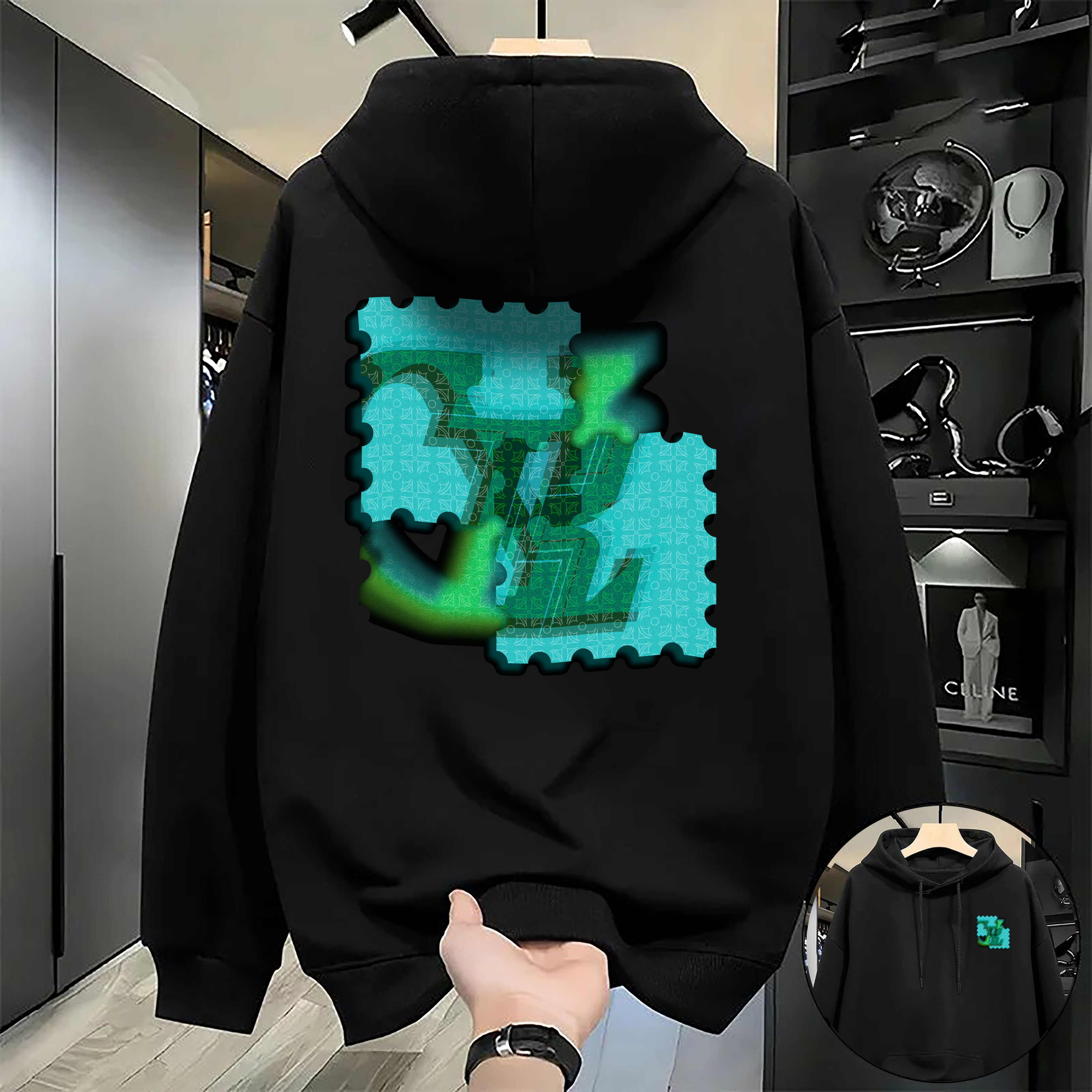 Designer Men's Hoodie Luxury Brand Casual Memories Collection Zip Up Hoodie Grunge Streetwear Sweatshirts Women Tops Goth Oversized Men Clothing 