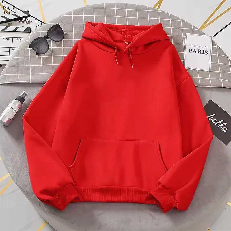 2025 white Hoodies men women Autumn Long Sleeve Pullover Tops Casual Pocket Hoodies Unisex Outer Loose Sport Wear Z251017