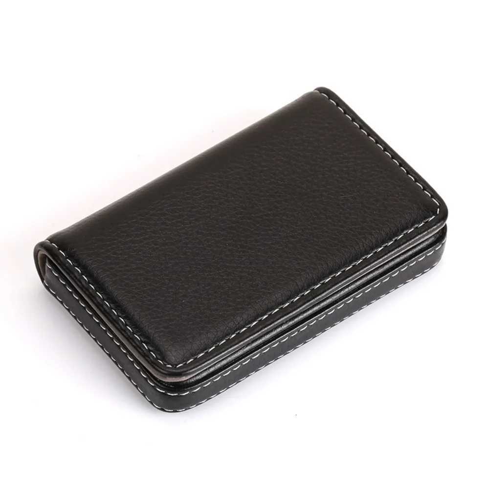 Women Men Business Card Holder PU Leather Wallet PU Leather Businessman Style Credit Card Holder Coin PurseW251017