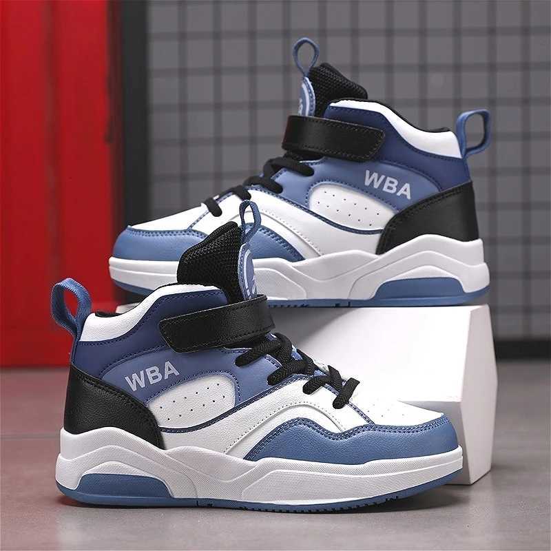 Autumn Childrens Boy Sneakers Pu Leather Outdoor Nonslip Boys Basketball Shoes School Running Luxury Fashion Boys Sports ShoesT251017