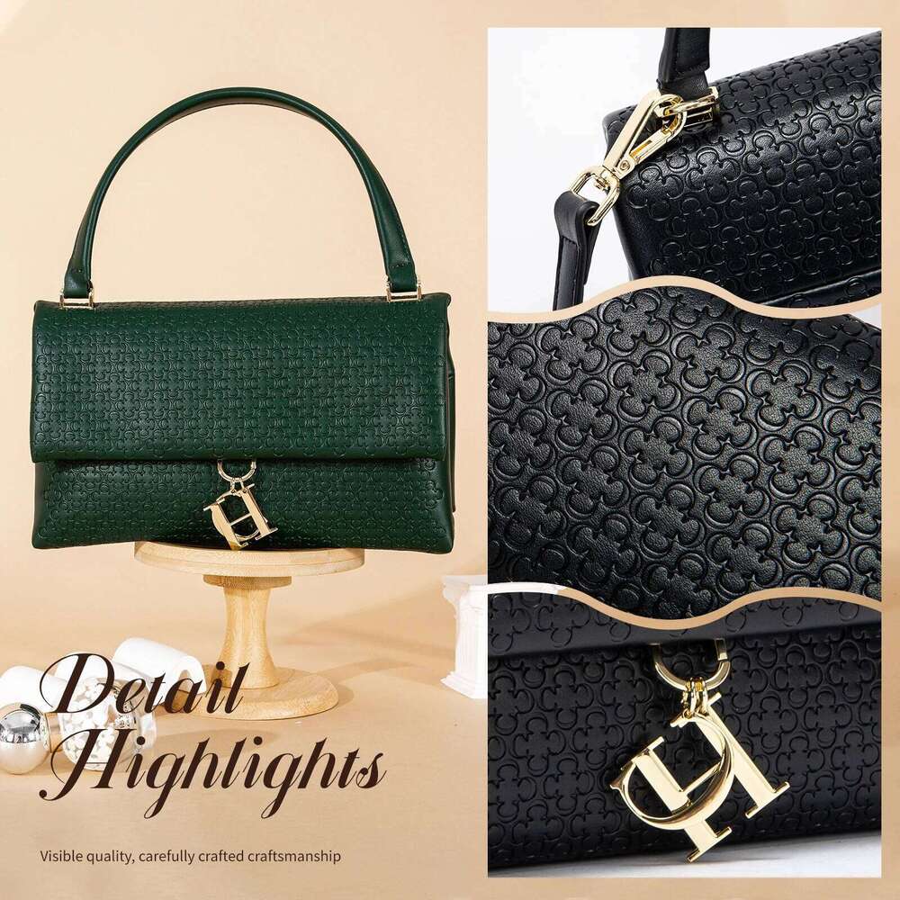 Metal Accessories Solid Color Elegant Simplicity Shoulder Bag Unique Fashion Printed Women's Handbag