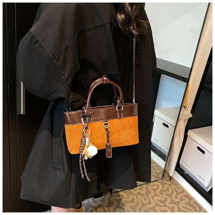 Super Popular Niche Color-Block Women 2024 New Autumn Winter Versatile Crossbody Fashion Handbag for Going Designer Bags Out Small Tote Bag