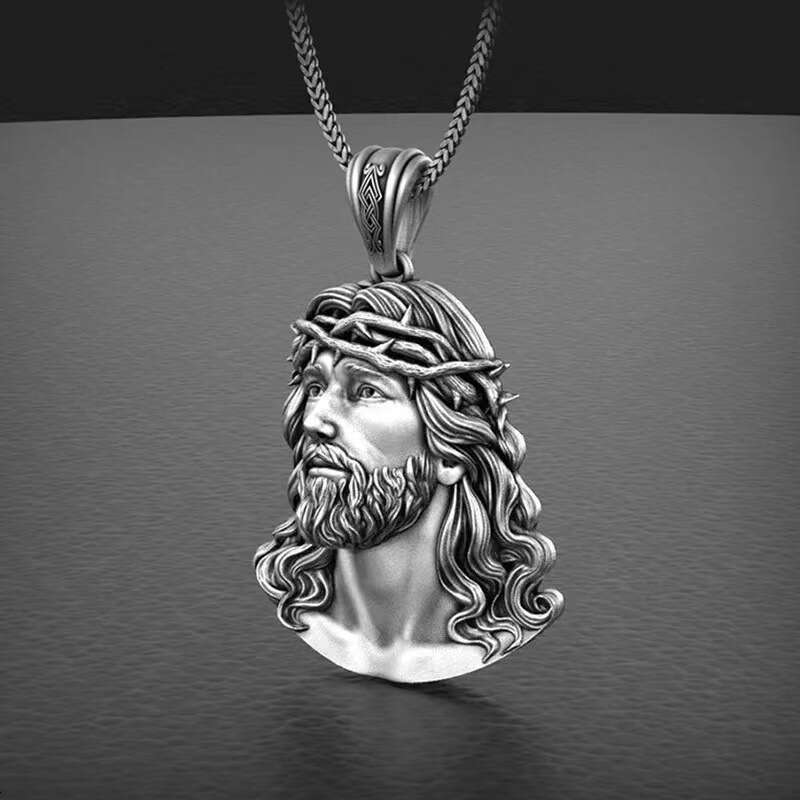 Religious Jesus Hip Hop Jewelry Pendant Fashion Gift Necklace
