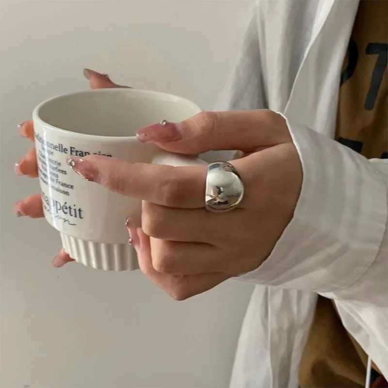 BF CLUB 925 Sterling Rings for Women Wide Ball Fashion Geometric Vintage Handmade Irregular Ring Party GiftsW251017